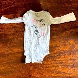 “Holy cow I’m one”onesie.